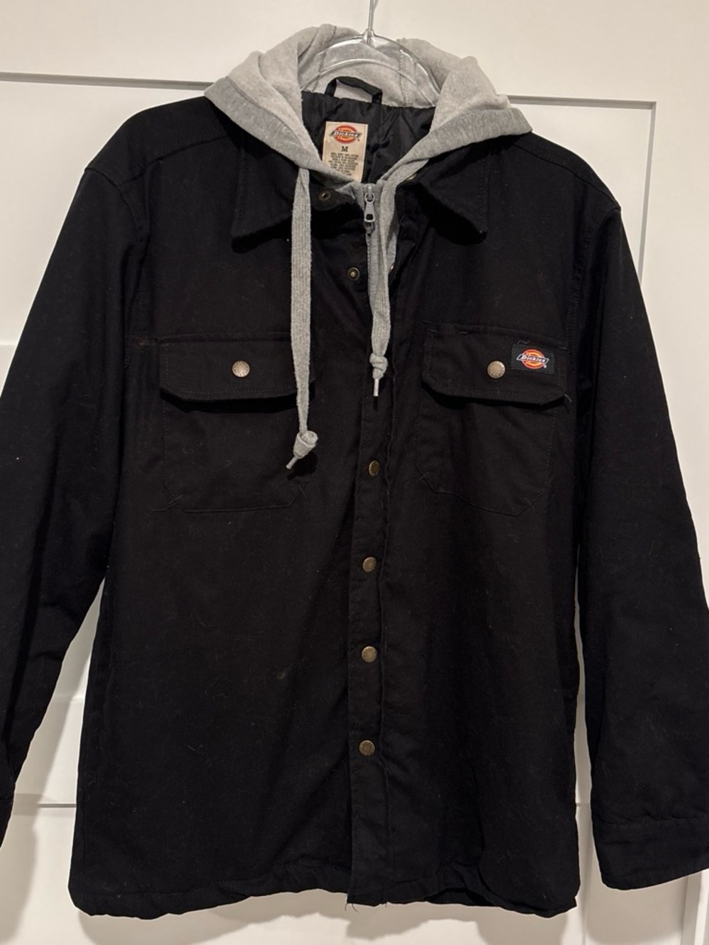 Dickies Black Jacket with Gray Hooded Liner